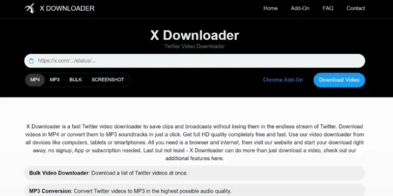 موقع X Downloader