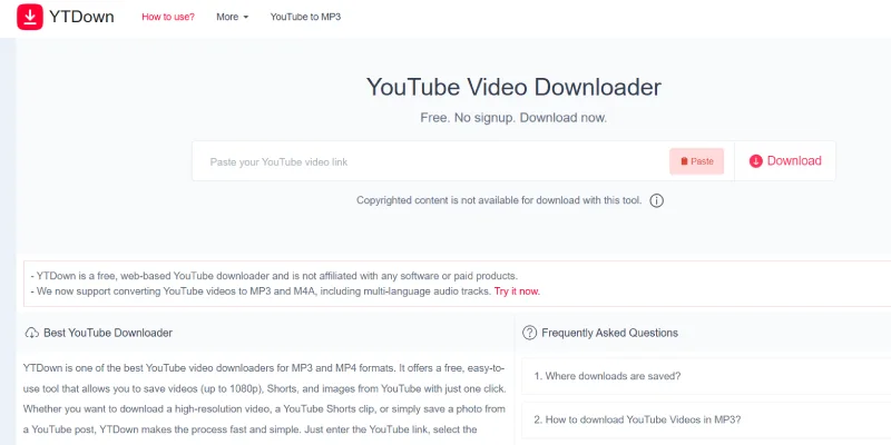 موقع YTDown