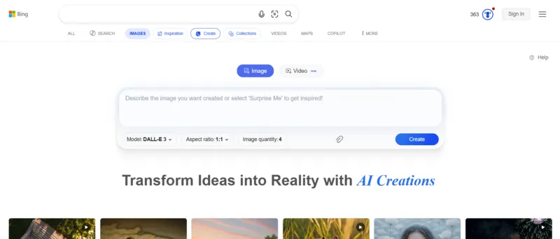 Bing Image Creator