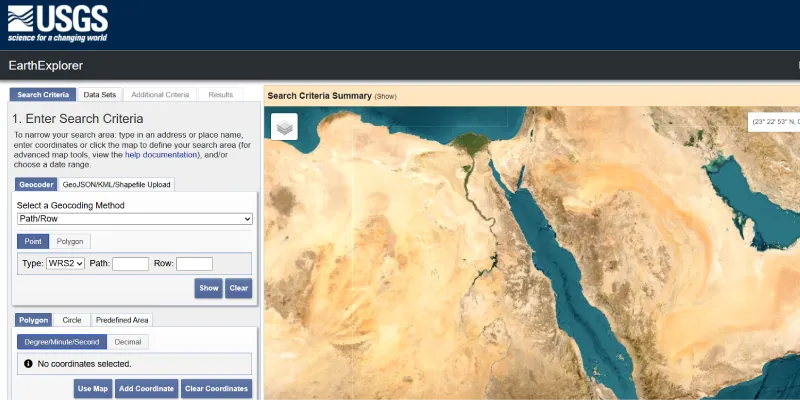 USGS EarthExplorer