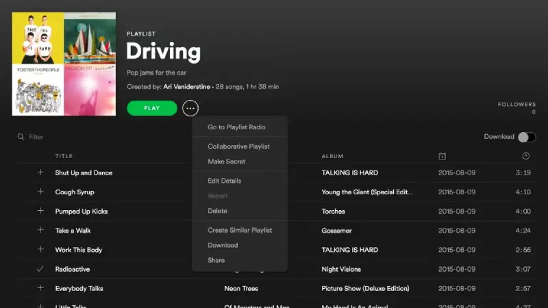 Spotify screenshot 2
